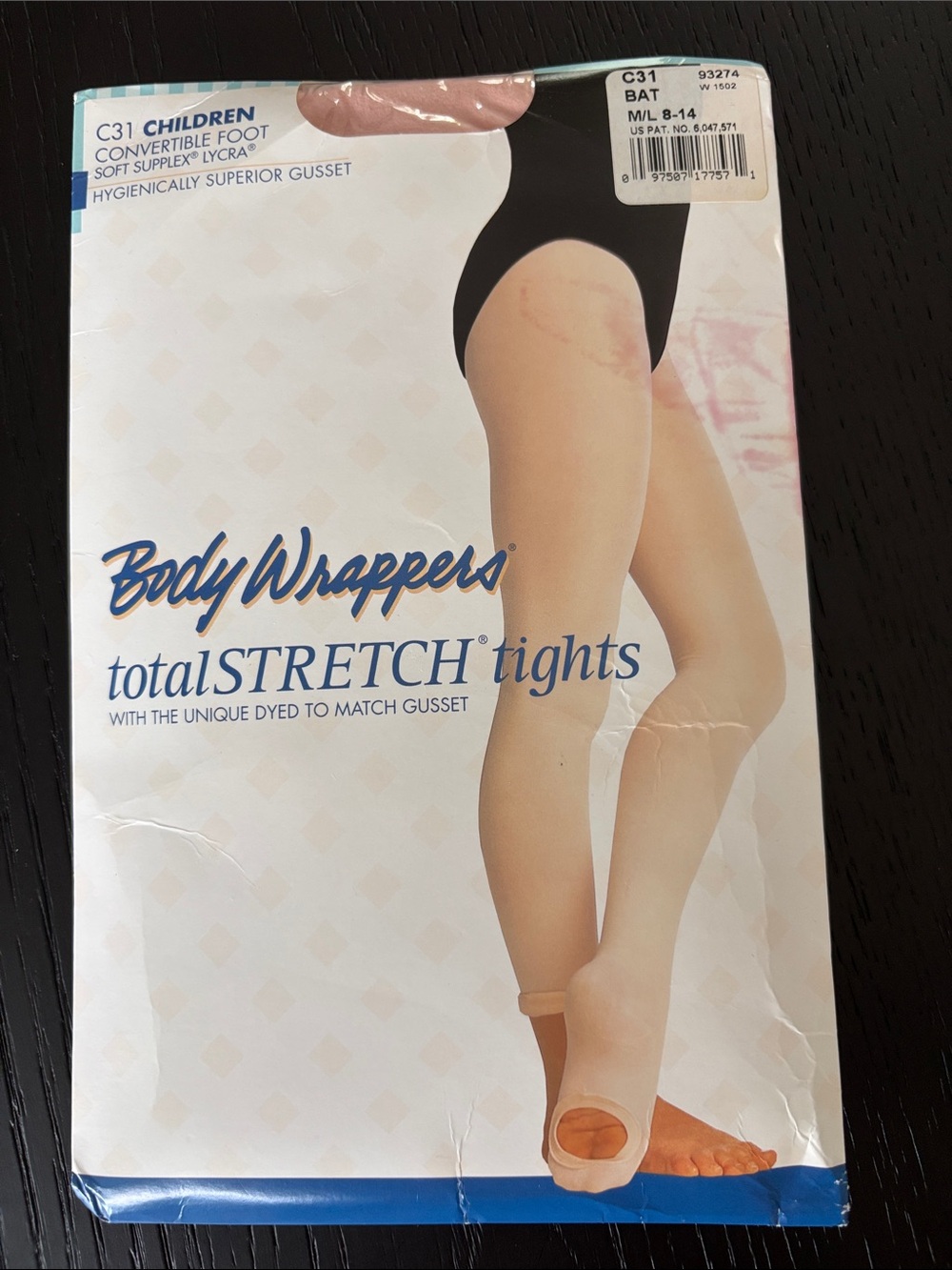 Body Wrappers TotalStretch Tights in Black and Nude